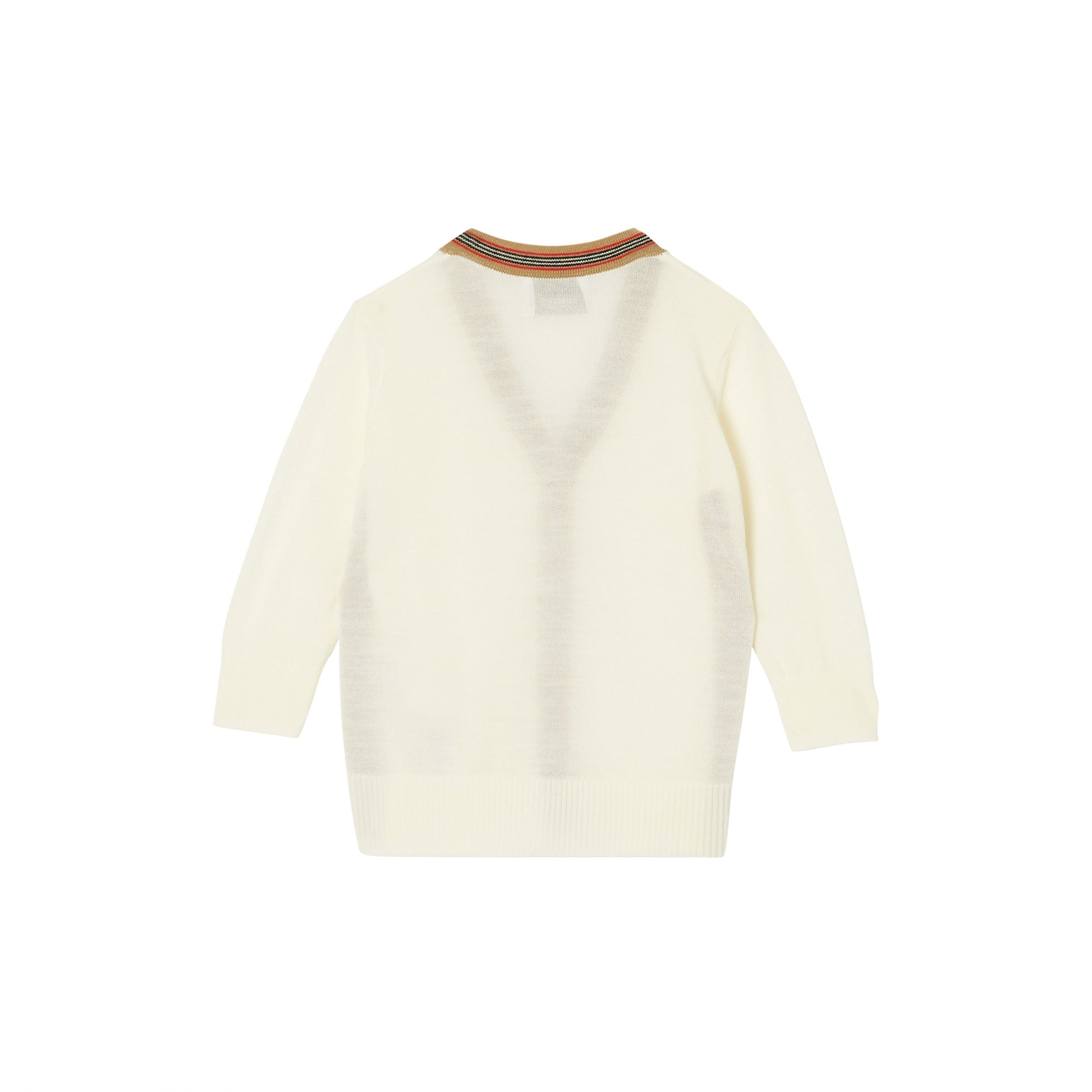 IVORY Cardigan en laine avec rayures iconiques
