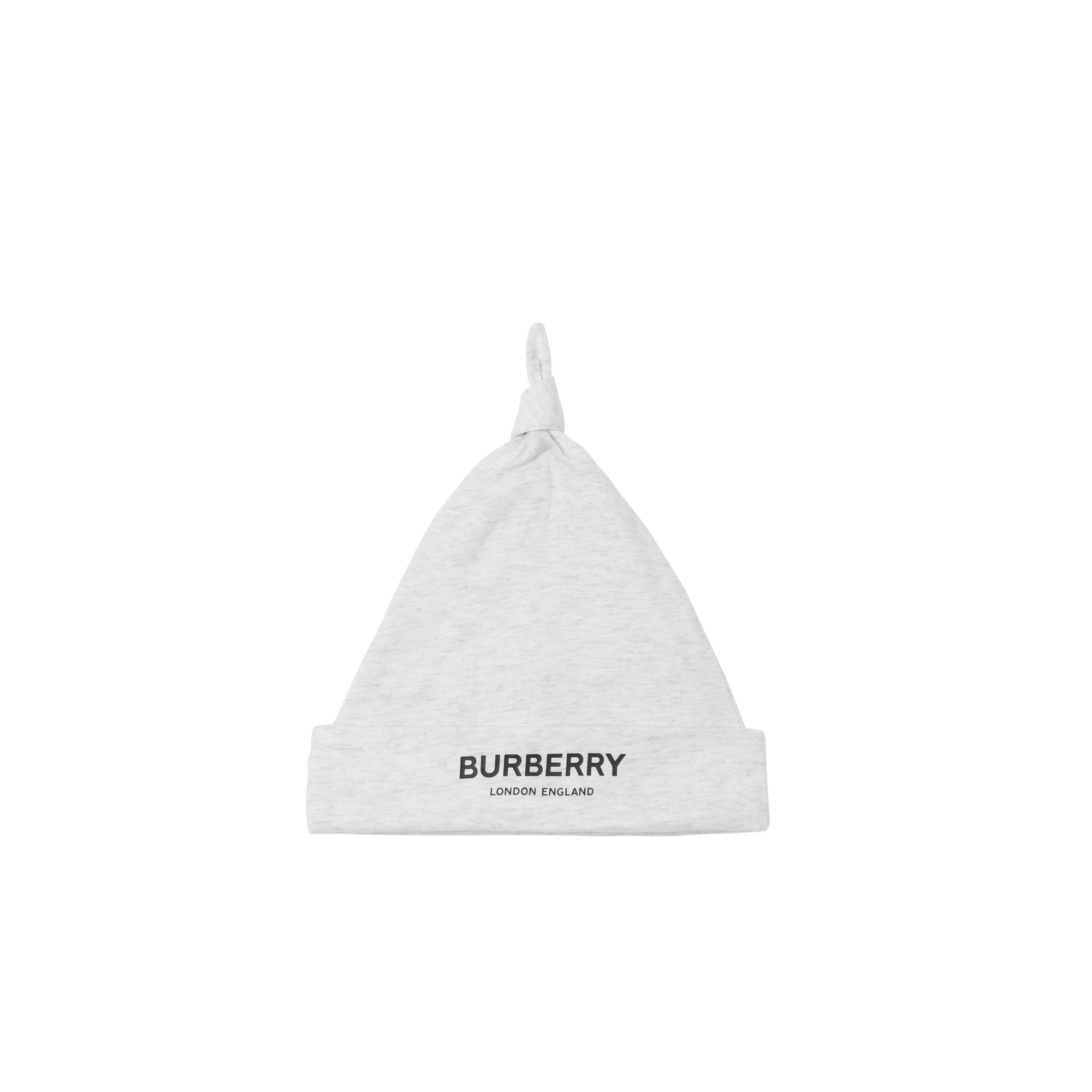 WHITE MELANGE Coffret cadeau trois pièces en coton à logo pour bébé