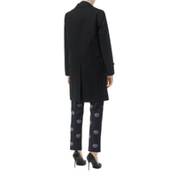 BLACK Blouse en gabardine de coton avec boutons pression