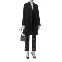 BLACK Blouse en gabardine de coton avec boutons pression