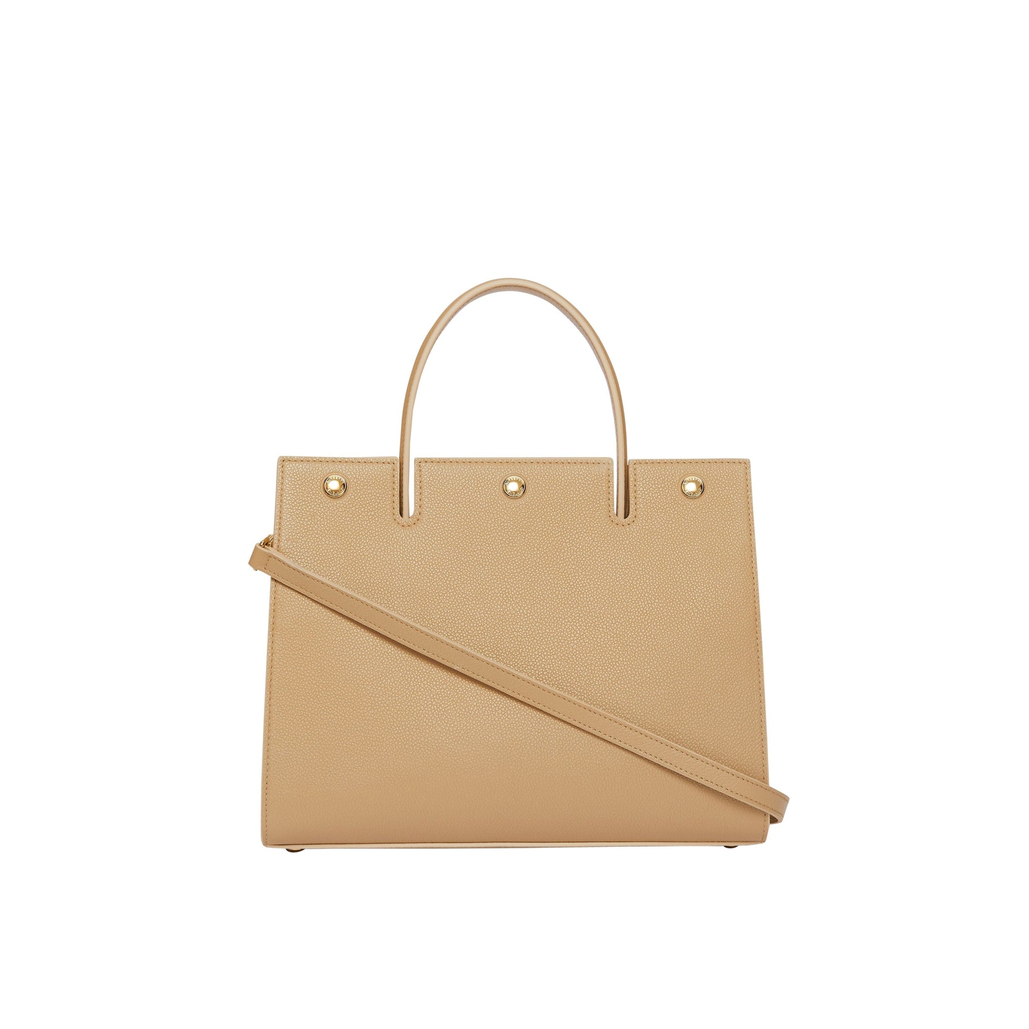 Petit sac title en cuir - Miel