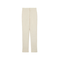 Pantalon tailleur rayé en laine - Sésame