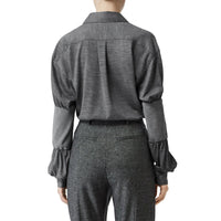 Chemise en laine avec manches à panneaux - Silex