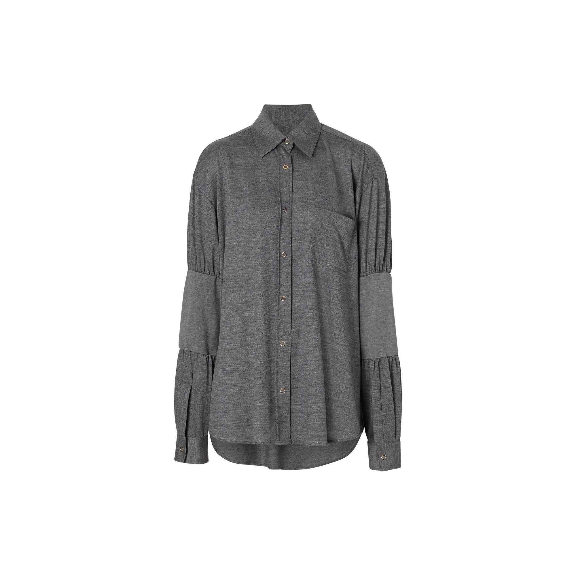 Chemise en laine avec manches à panneaux - Silex