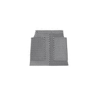 Mini-jupe en néoprène et mesh avec poches - Noir