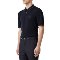 NAVY Polo en coton Monogram