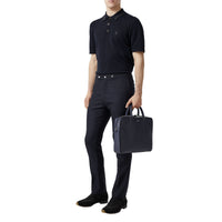 NAVY Polo en coton Monogram