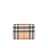 BLACK Porte-cartes en toile écologique Vintage check