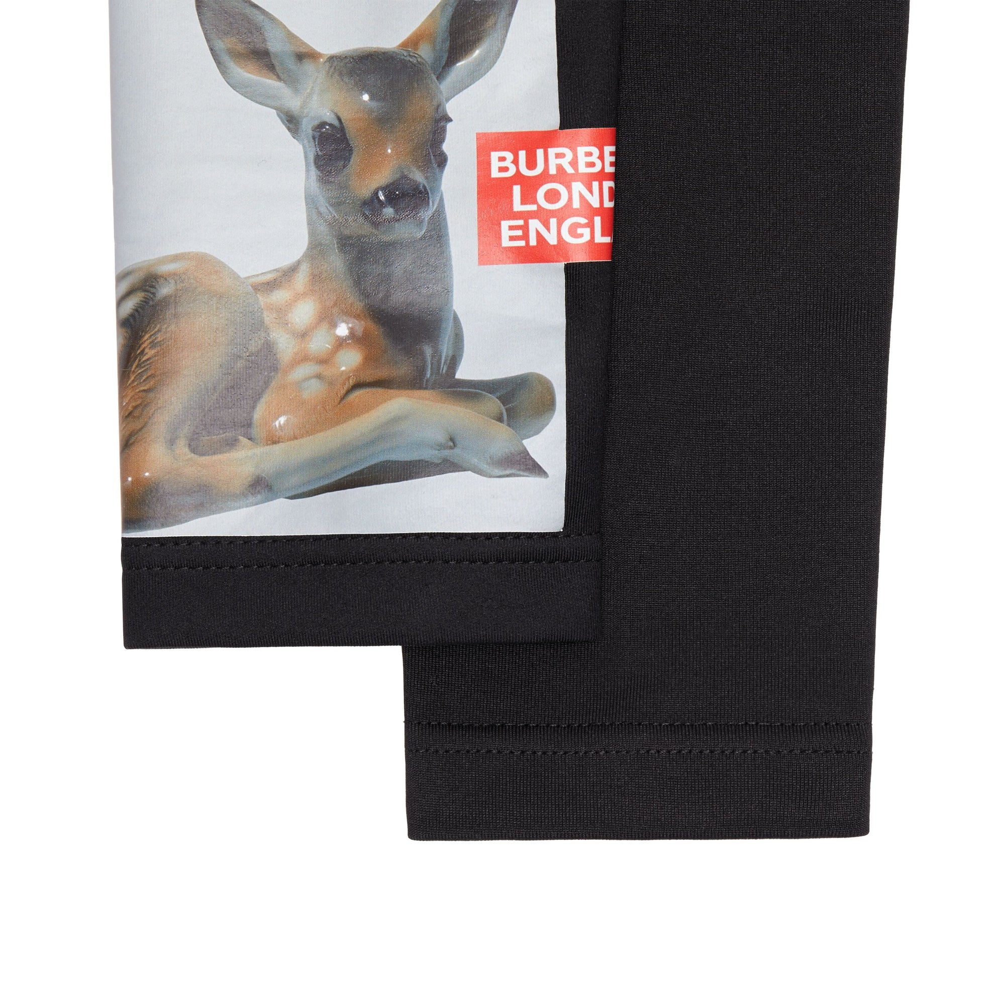 Manches en jersey extensible avec imprimé montage - Noir