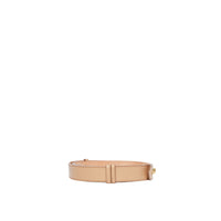 Ceinture en cuir à triple pression - Miel