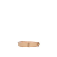 Ceinture en cuir à triple pression - Miel