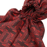 Foulard pour cheveux en soie monogram - Carmin