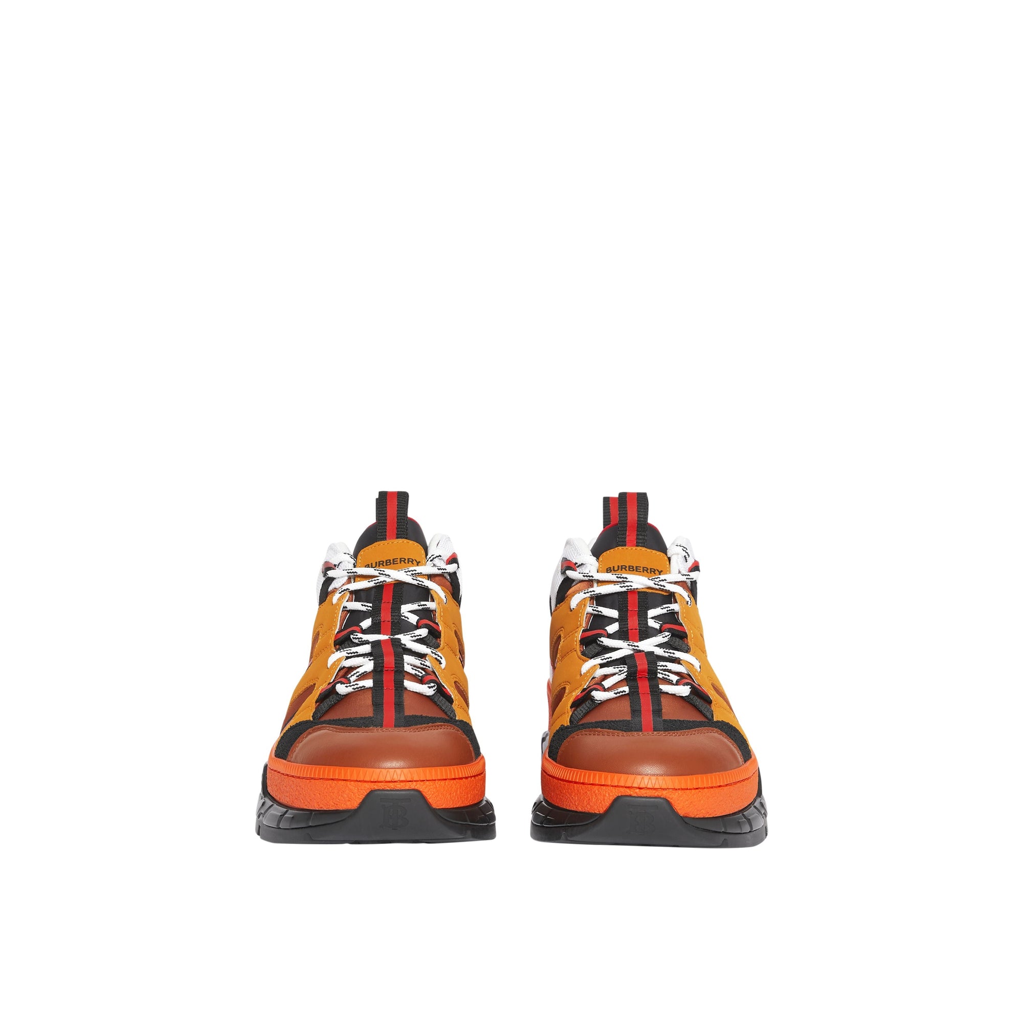 Sneakers Union en nylon et nubuck - Orange