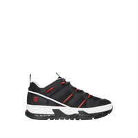 Sneakers union en mesh et nubuck - Noir & rouge