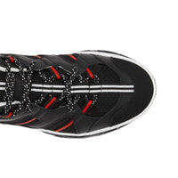Sneakers union en mesh et nubuck - Noir & rouge