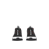 Sneakers union en mesh et nubuck - Noir & rouge