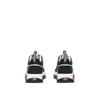 Sneakers union en mesh et nubuck - Noir & rouge