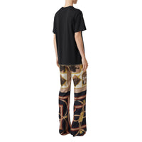 T-shirt oversize en coton avec anneaux - Noir