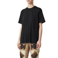 T-shirt oversize en coton avec anneaux - Noir