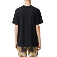 T-shirt oversize en coton avec anneaux - Noir