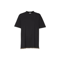 T-shirt oversize en coton avec anneaux - Noir