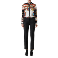 Pantalon tailleur en laine avec anneau - Noir