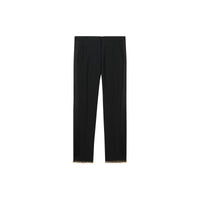 Pantalon tailleur en laine avec anneau - Noir