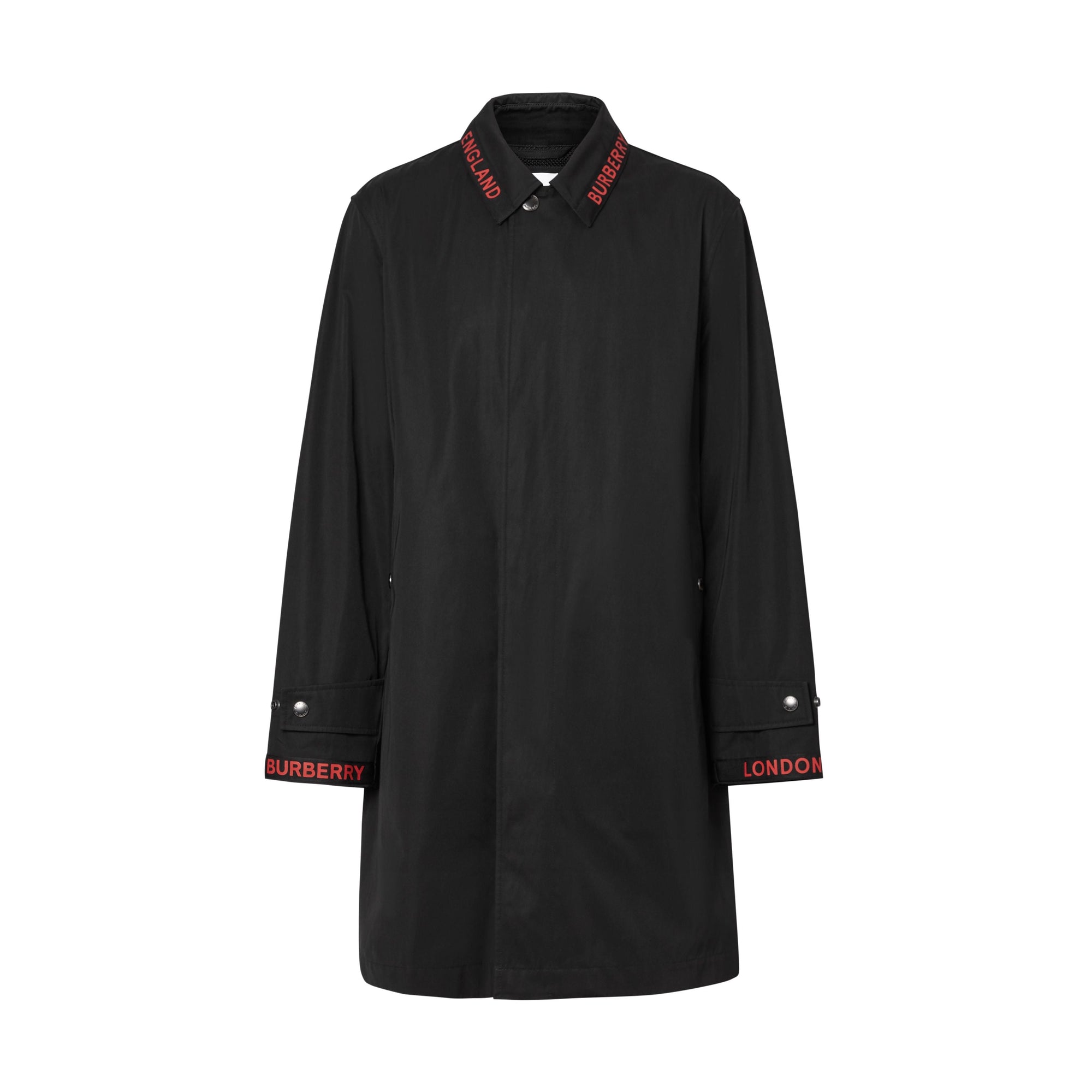 BLACK Paletot en coton technique mélangé avec logo