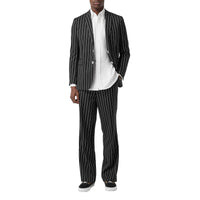 Chemise habillée classique en popeline de coton brodée - Blanc