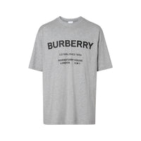 PALE GREY MELANGE T-shirt en coton Horseferry
