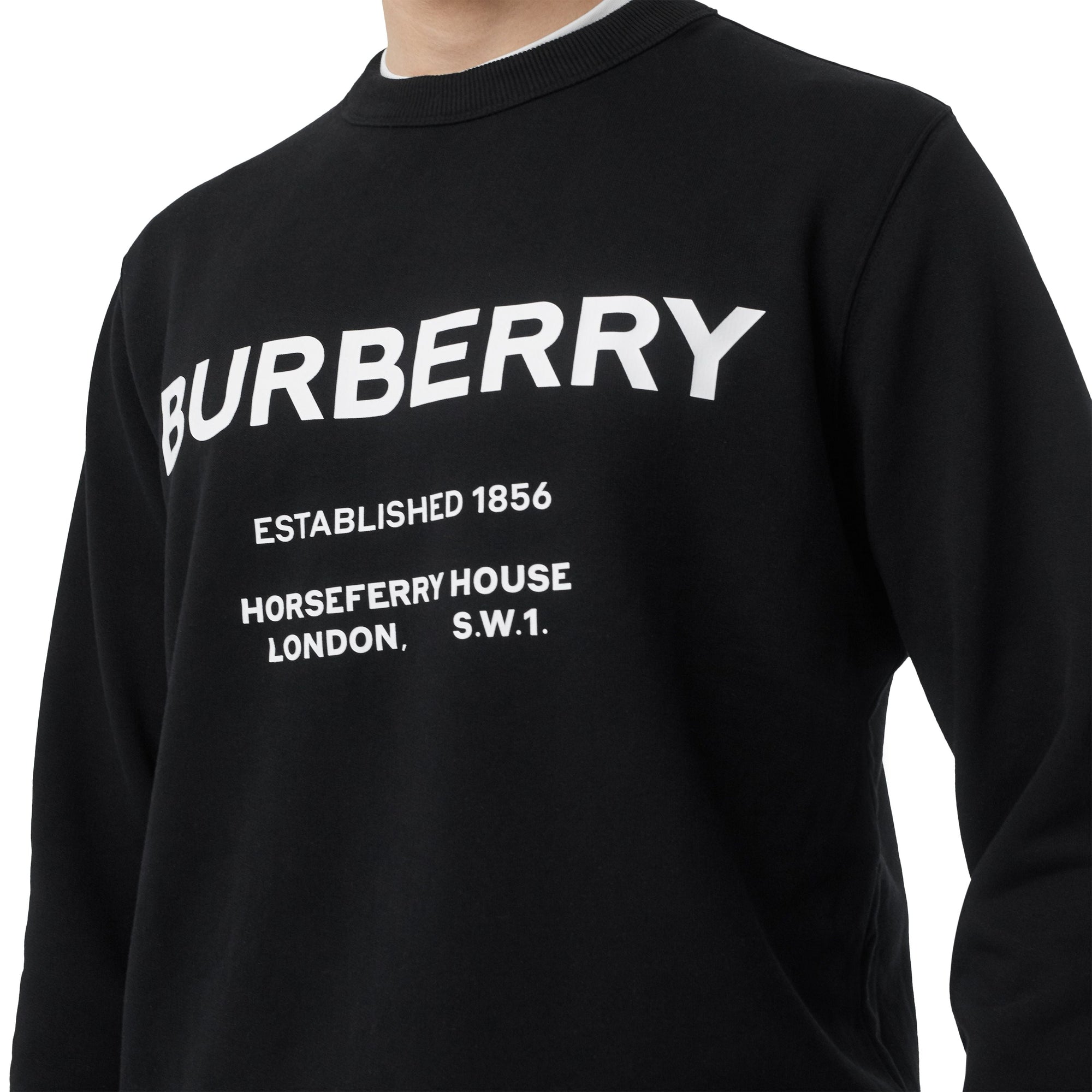 BLACK Sweat-shirt en coton Horseferry