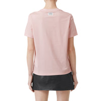 ALABASTER PINK T-shirt en coton à imprimé montage