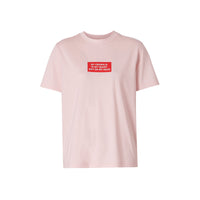 ALABASTER PINK T-shirt en coton à imprimé montage