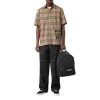 ARCHIVE BEIGE IP CHK Chemise oversize à manches courtes en coton Vintage check