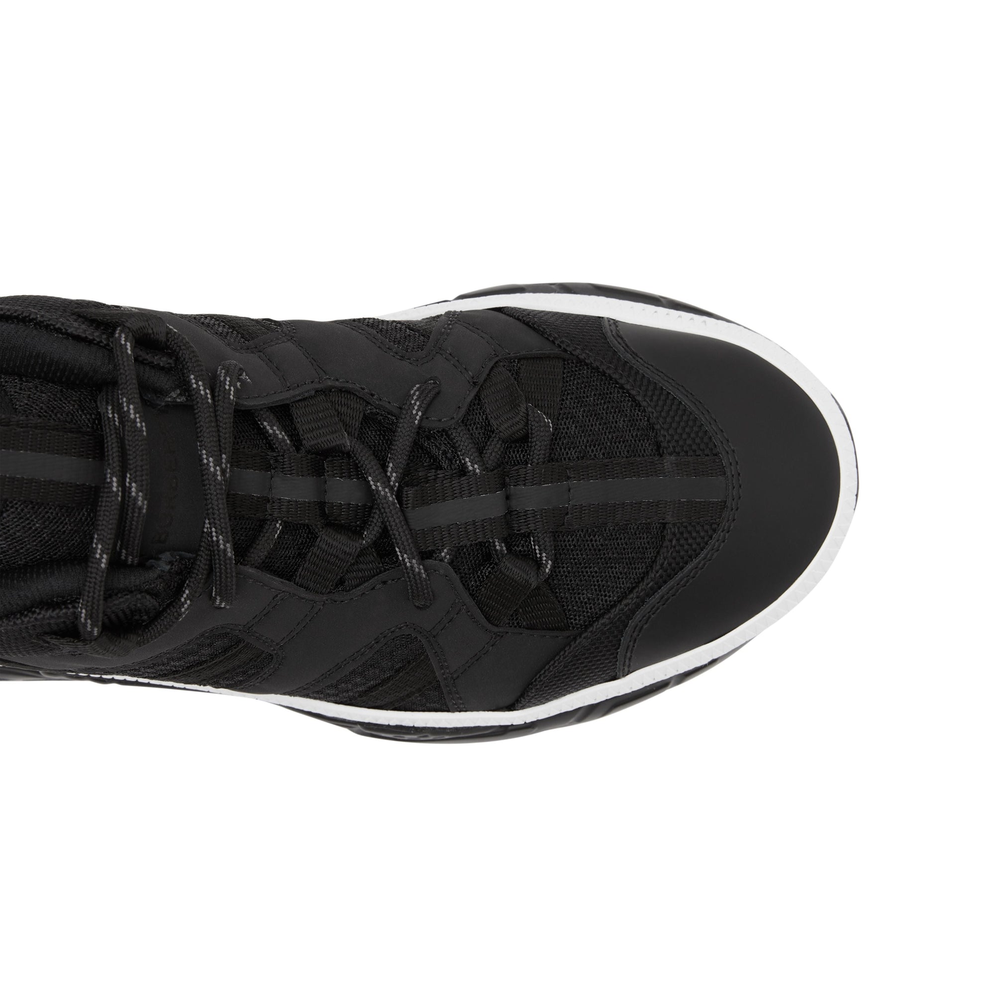 Sneakers union en mesh et nubuck - Noir