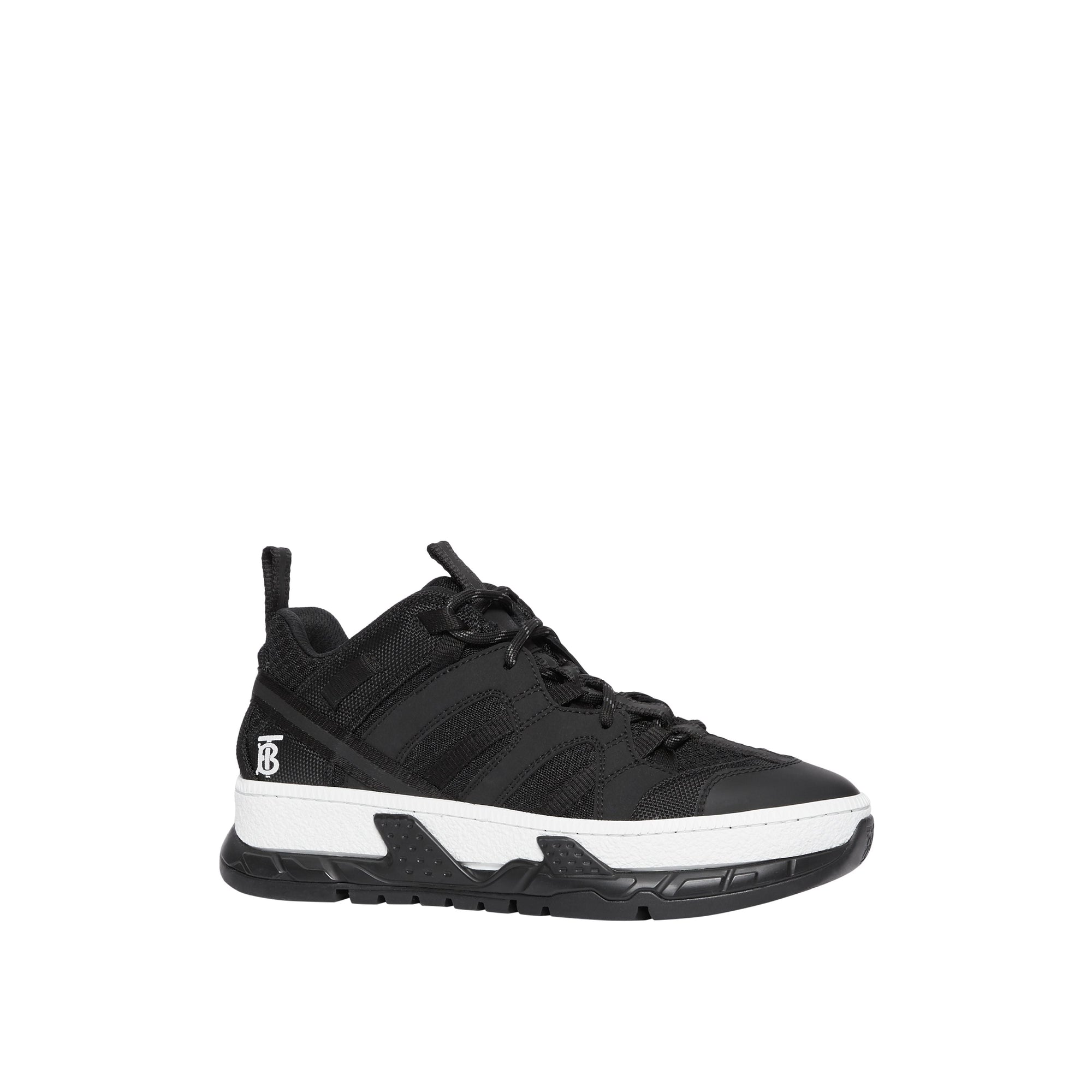 Sneakers union en mesh et nubuck - Noir