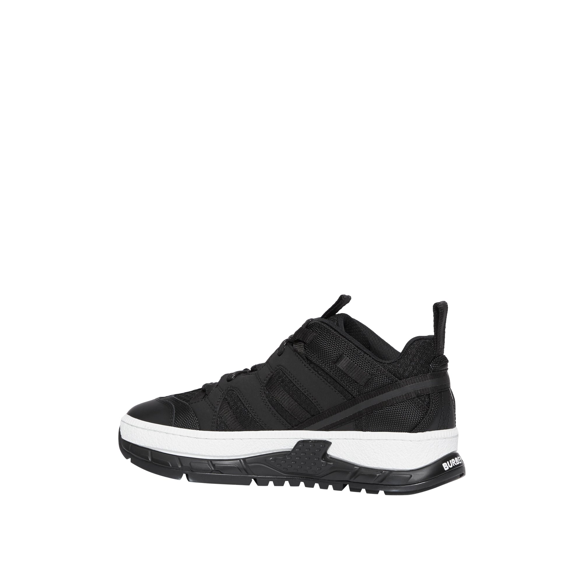 Sneakers union en mesh et nubuck - Noir