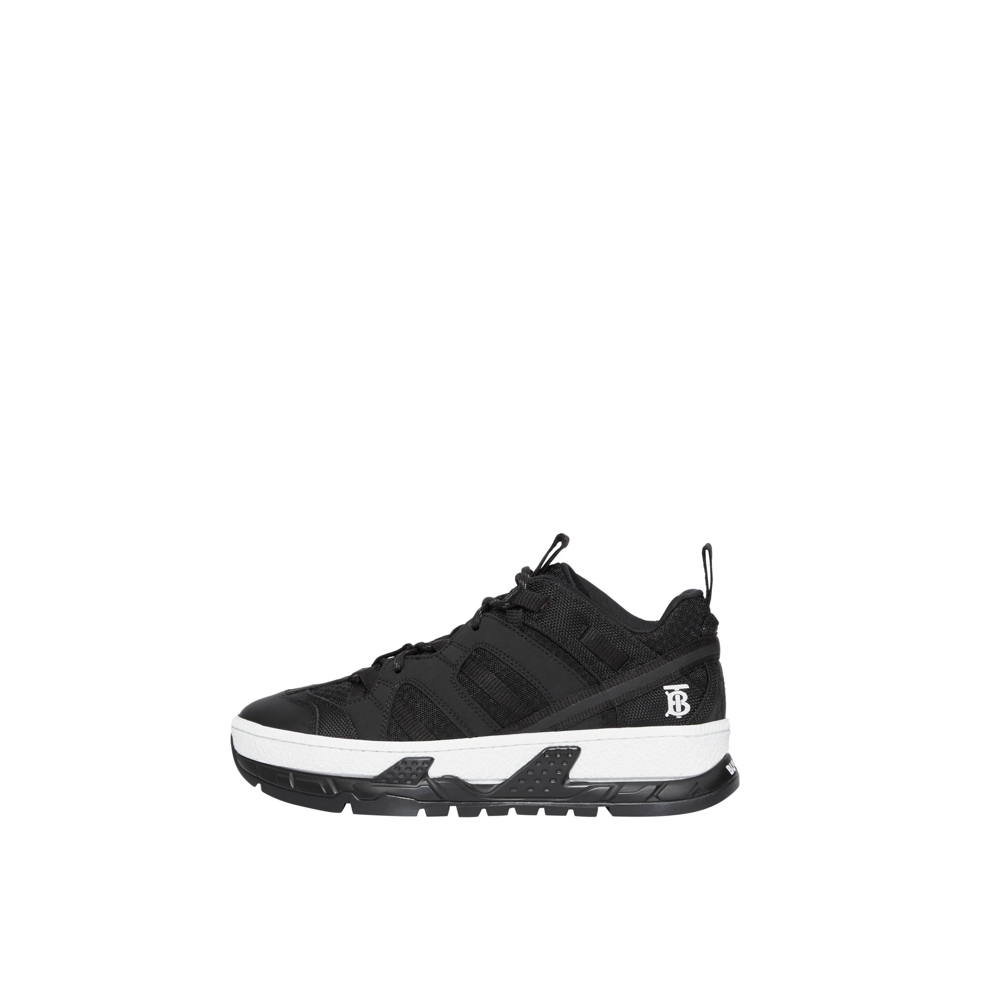 Sneakers union en mesh et nubuck - Noir