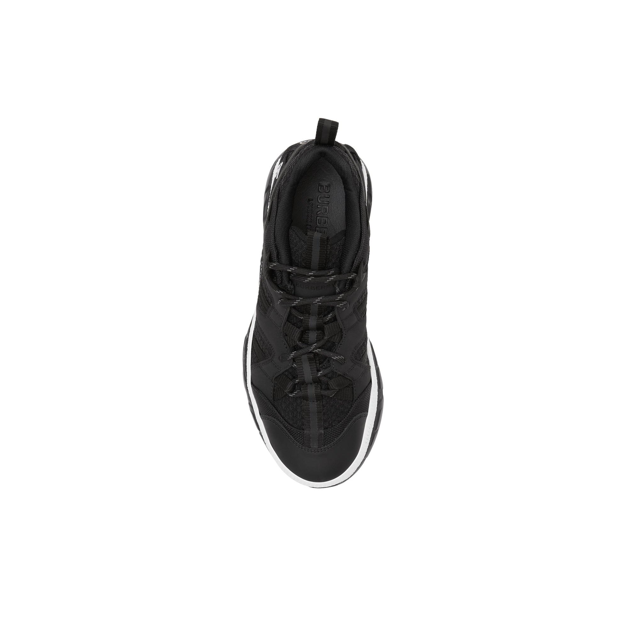 Sneakers union en mesh et nubuck - Noir