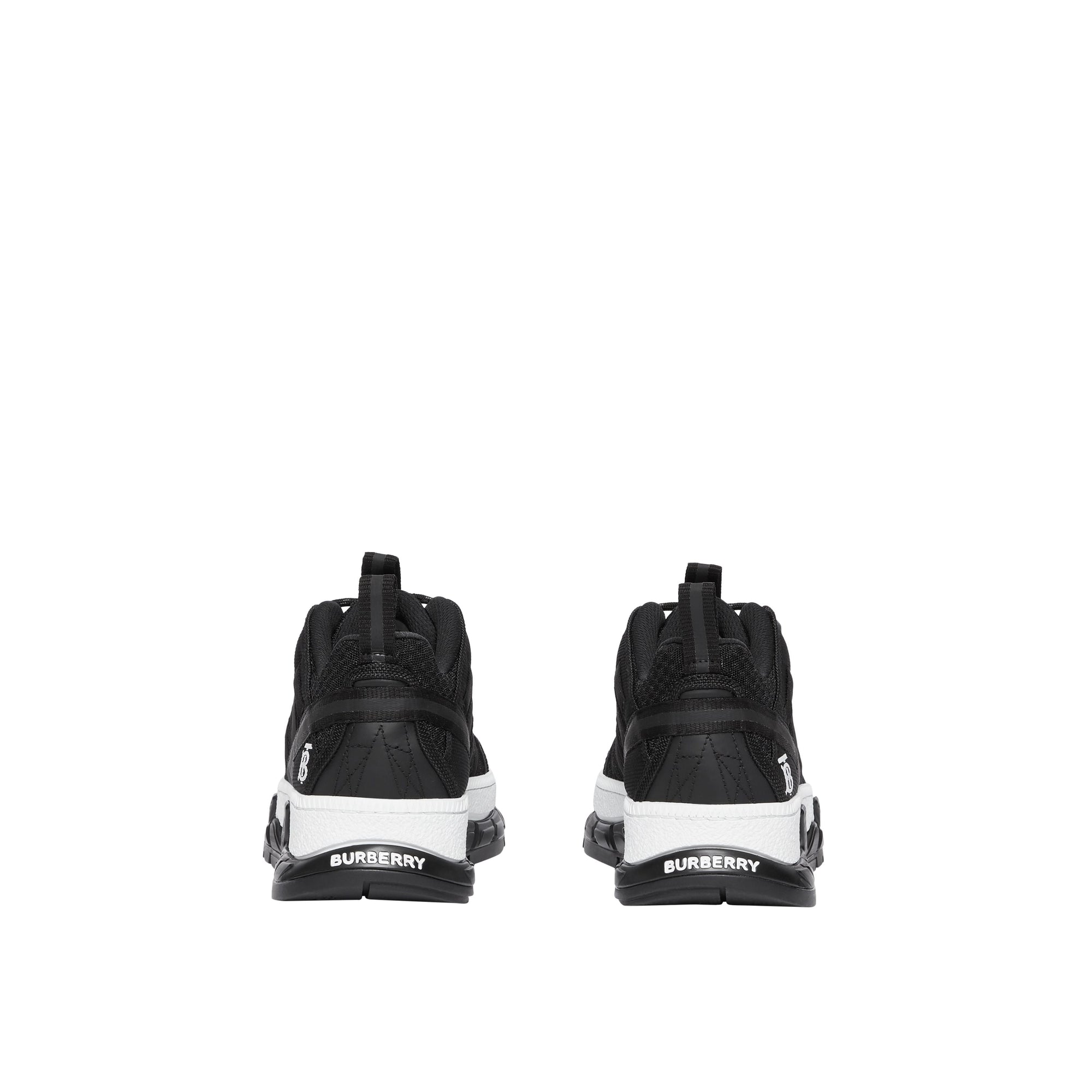 Sneakers union en mesh et nubuck - Noir