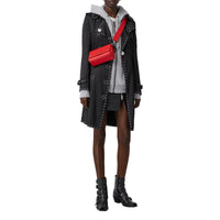 Haut à capuche oversize en coton monogram - Camaïeu de gris pâles