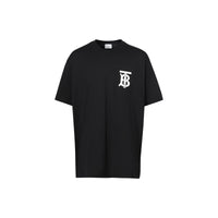 T-shirt oversize en coton Monogram - Noir