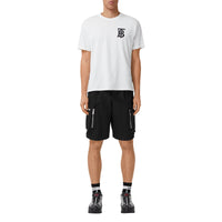 T-shirt oversize en coton Monogram - Blanc
