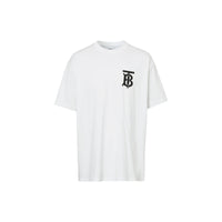 T-shirt oversize en coton Monogram - Blanc