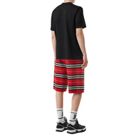 BLACK T-shirt oversize en coton Monogram
