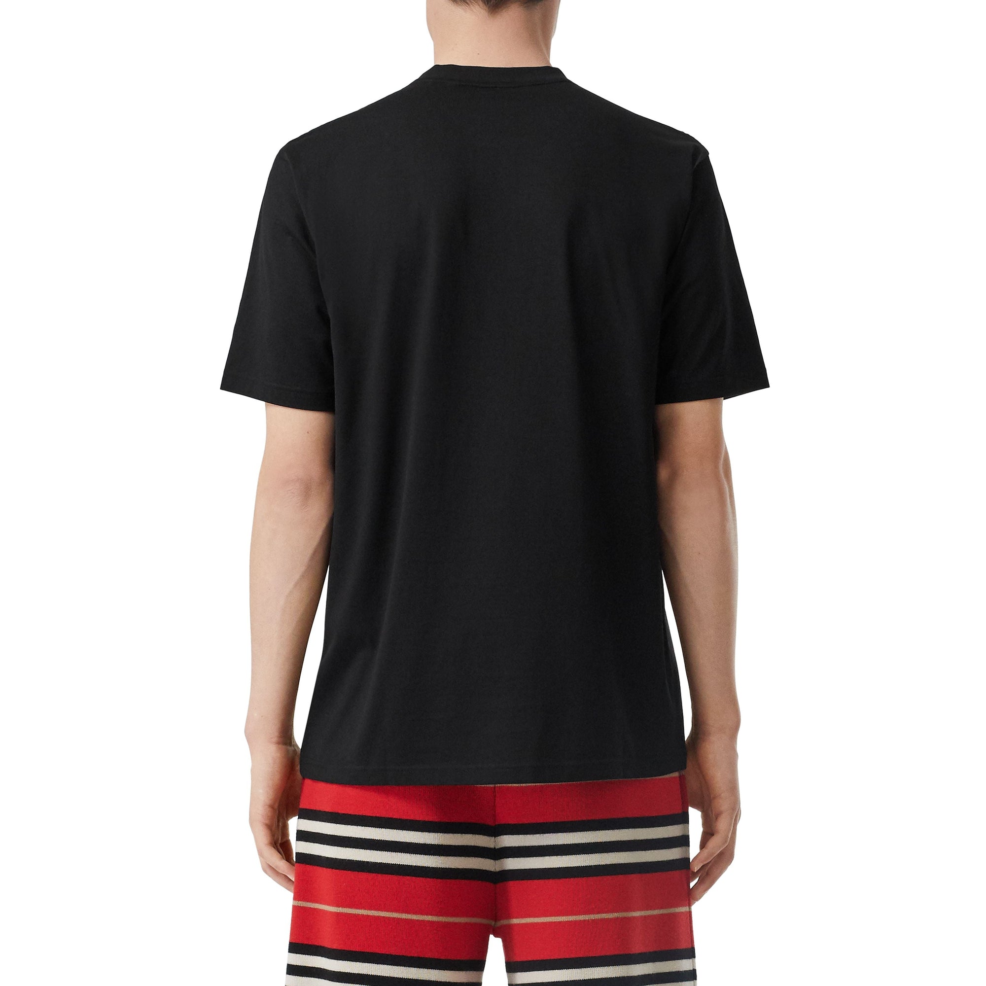 BLACK T-shirt oversize en coton Monogram