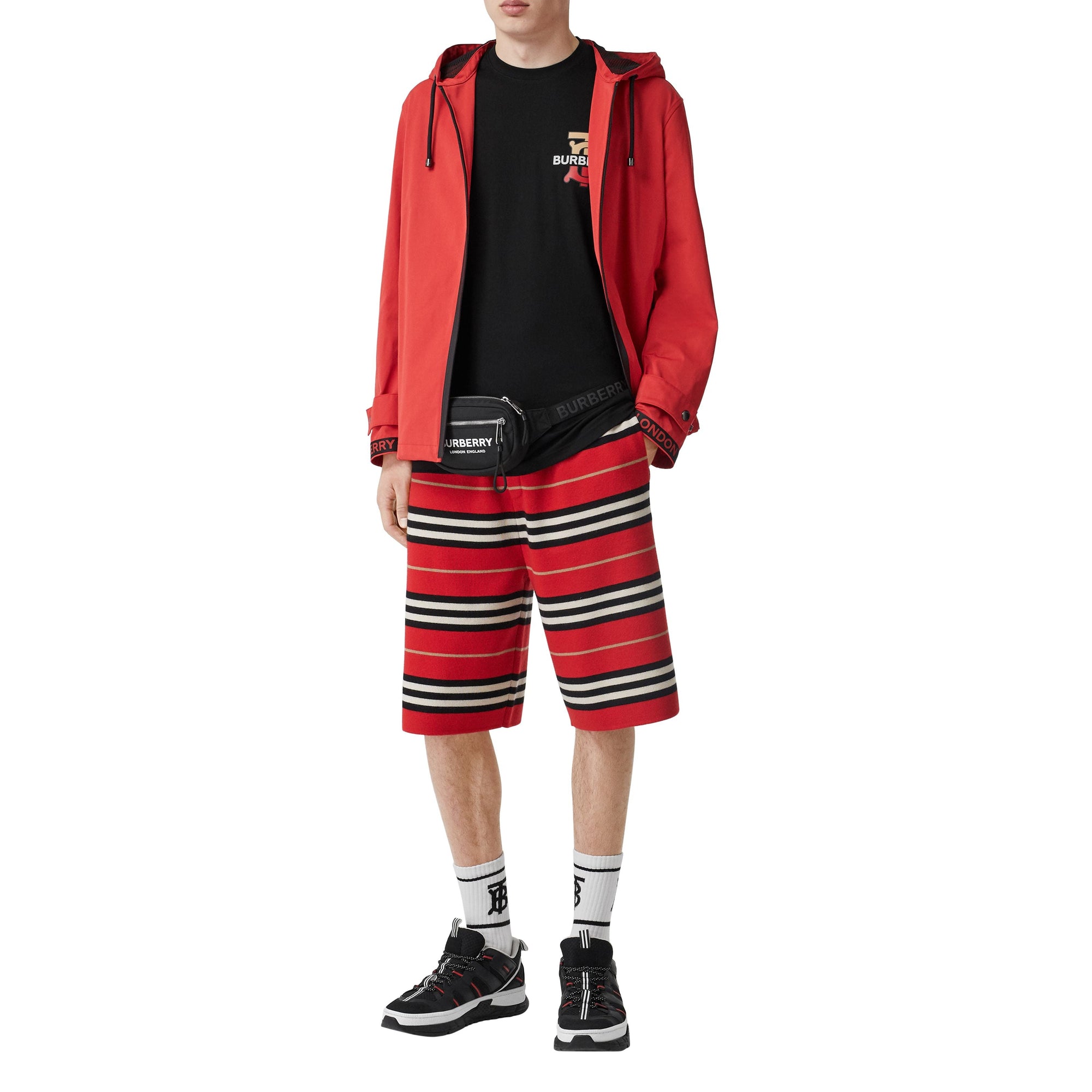 BLACK T-shirt oversize en coton Monogram