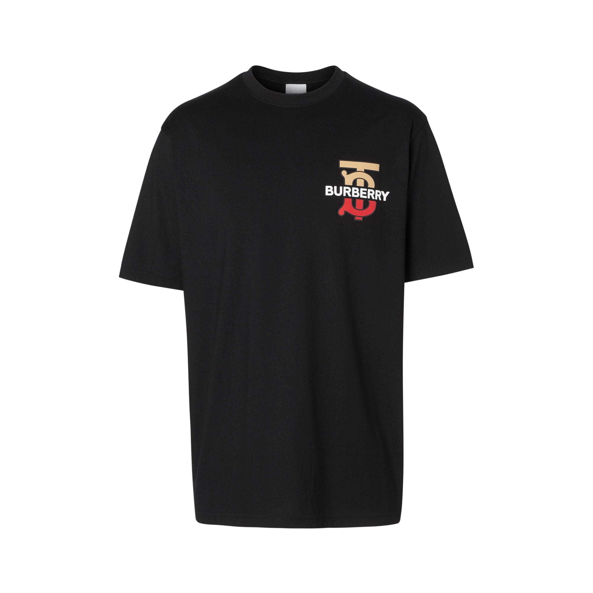BLACK T-shirt oversize en coton Monogram