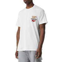 WHITE T-shirt oversize en coton Monogram