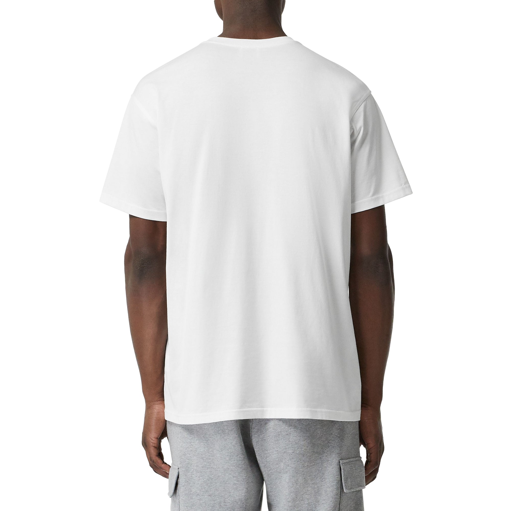 WHITE T-shirt oversize en coton Monogram